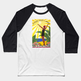 La Cote d'Azur (French Riviera) Vintage Travel Poster Baseball T-Shirt